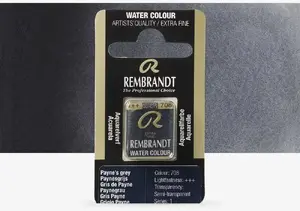 Akvareļu panna Rembrandt Payne's Grey 708, viena panna