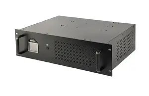 Raka UPS ENERGENIE UPSRACK1500 1,5 kVA (900 W), Line-Interactive, 4x C13 izv., IEC14 ieeja, USB, RJ11, 3.4U, melns