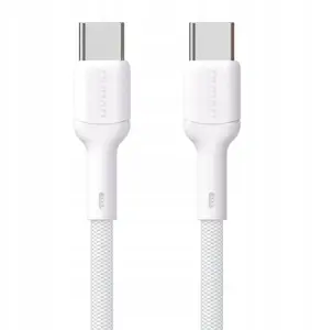 USB-C to USB-C Cable Dudao 2 m White — USB Type-C Data and Charging Cable