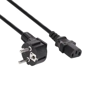 Кабель питания Akyga AK-PC-08C — CEE 7/7 на IEC C13, 1,5 м, 10 A, 250 V, чёрный