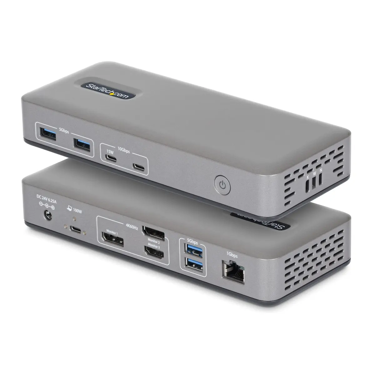 StarTech.com USB-C dokstacija trīs 4K