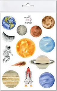 Mama Maluje Magnesy Kosmos — decorative fridge magnets set by Mama Maluje