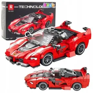 Construction Blocks Racing Car FXX-K Red 360 pieces by LEANToys