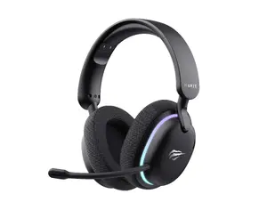 Наушники HAVIT Fuxi-H7 — проводные и Bluetooth геймерские, 20–20000 Гц, 247 г, чёрные