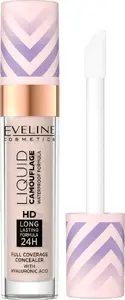 Concealer Eveline Liquid Camouflage HD with hyaluronic acid 02 Light Vanilla 7.5 ml