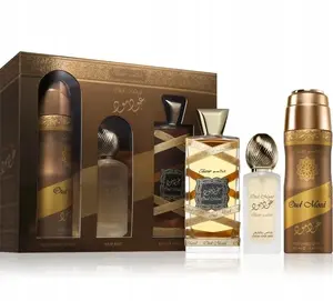 Aroma komplekts No name LATTAFA Oud Mood Elixir EDP 100 ml + Hair Mist 50 ml + Dezodoranta smidzinātājs 200 ml