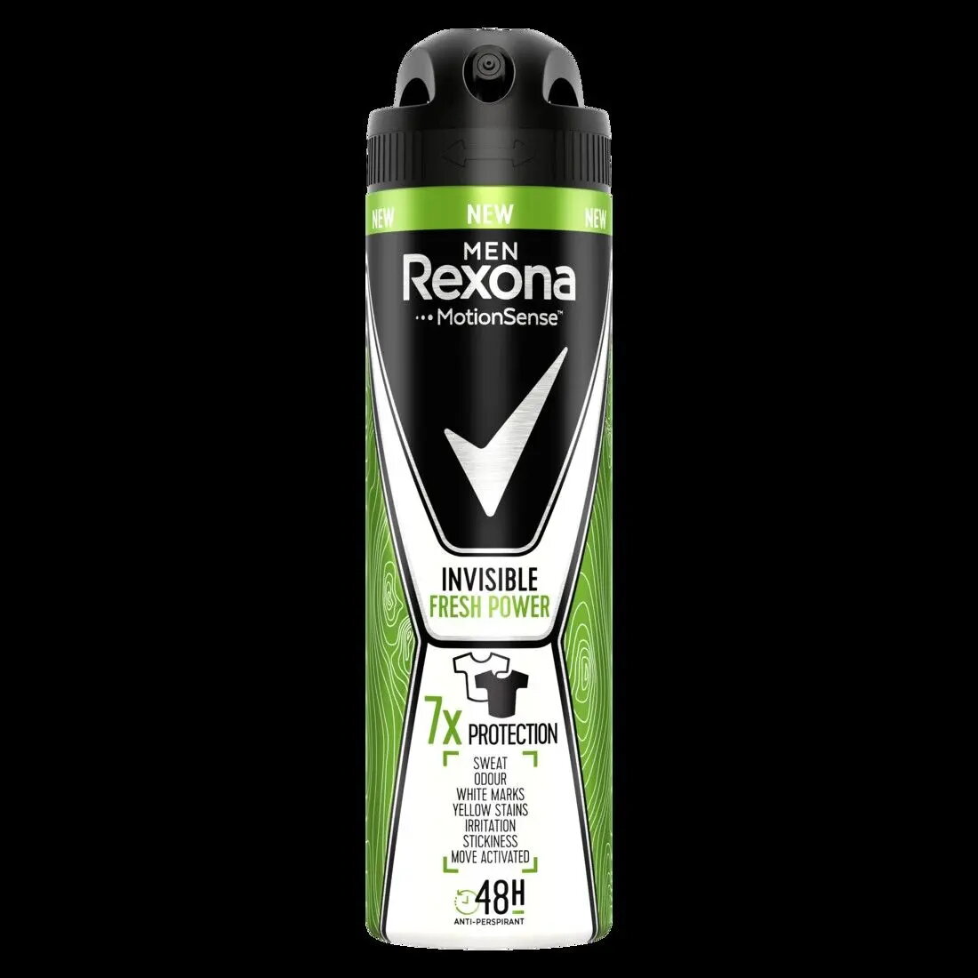 Dezodorants aerosols Rexona Men Invisible Fresh