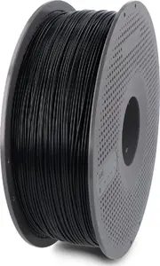 BambuLab ABS filaments 1,75 mm 1 kg ar atkārtoti izmantojamu spoli — melns