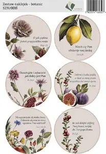 Sticker Set Szaron botanic – decorative botanical stickers for crafts and scrapbooking