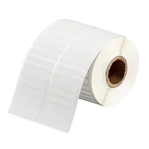 Self-adhesive die-cut printer labels Brady BPT-4-8423-2.5 — white, 3.81 cm × 6.35 mm, core 2.54 cm, 2500 pcs