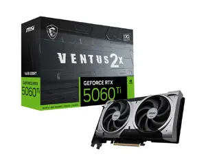 Видеокарта MSI VENTUS GeForce RTX 5060 Ti 16 ГБ GDDR7 PCIe 5.0 128-bit 2-вентилятора