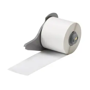 Label tape Brady M7C-2000-595-WT — continuous white, 50.8 mm × 15.24 m, permanent acrylic adhesive