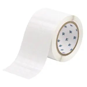 Self-adhesive Die-cut Printer Labels Brady THT-57-423-10 — 1.78 cm × 9.53 mm, White, 76.2 mm core