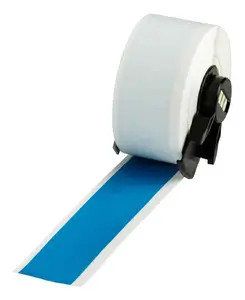 Self-adhesive continuous printer label Brady M6C-1000-439-BL — blue, 25.4 mm width, 1 pc