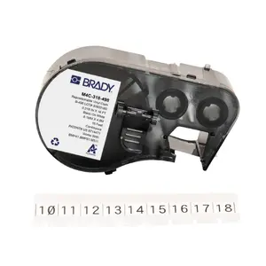 Label roll for Brady BMP41/BMP51/BMP53/M511 printers — M4C-318-498 compatible