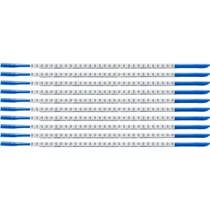Cable marker Brady SCN-07-0 Nylon, black on white, 300 pcs, ID 1.9 mm OD 2.4 mm