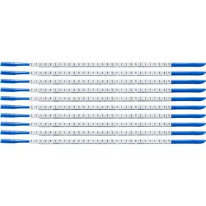 Kabeļu marķieri Brady SCN-07-1 neilona melni/balti, iekš. Ø 1.9 mm, ār. Ø 2.4 mm, 300 gab.