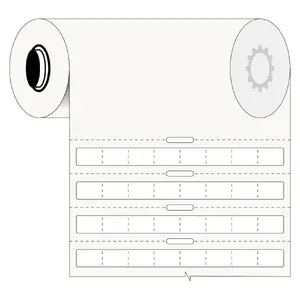 Label for PCR tubes Brady B33-289-492-WT — white adhesive labels for microcentrifuge and PCR tubes