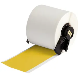 Self-adhesive Continuous Printer Label Brady M6C-2000-595-YL — Yellow, 5.08 cm × 15.2 m