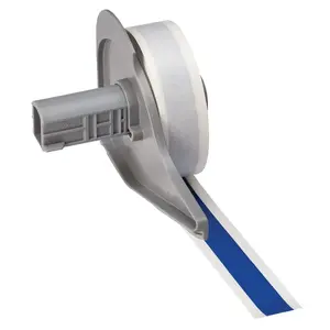 Label tape Brady M7C-500-595-BL — continuous blue, 12.7 mm x 15.24 m, permanent acrylic adhesive