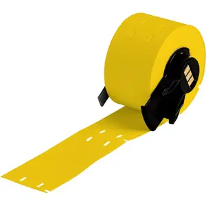 Brady Polyethylene Tags for M611, durable yellow identification tags M6-12-109-YL