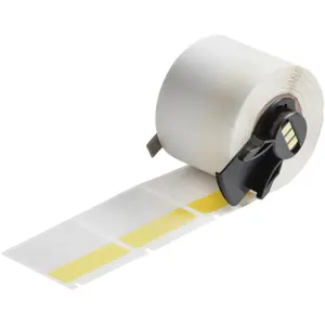 Self-adhesive die-cut printer labels Brady M6-32-427-YL — 38.1 x 38.1 mm, transparent yellow, 250 pcs/roll