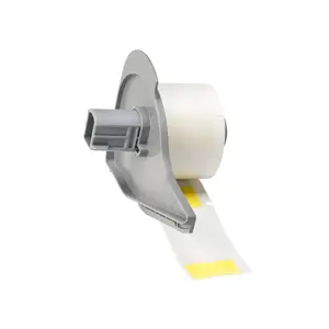 Self-adhesive die-cut printer labels Brady M7-21-427-YL, yellow, 2.54×6.35 cm, 100 pcs