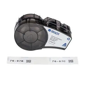 Self-adhesive die-cut printer labels Brady M21-30-423 — white, 3.81×1.91 cm, 91 pcs