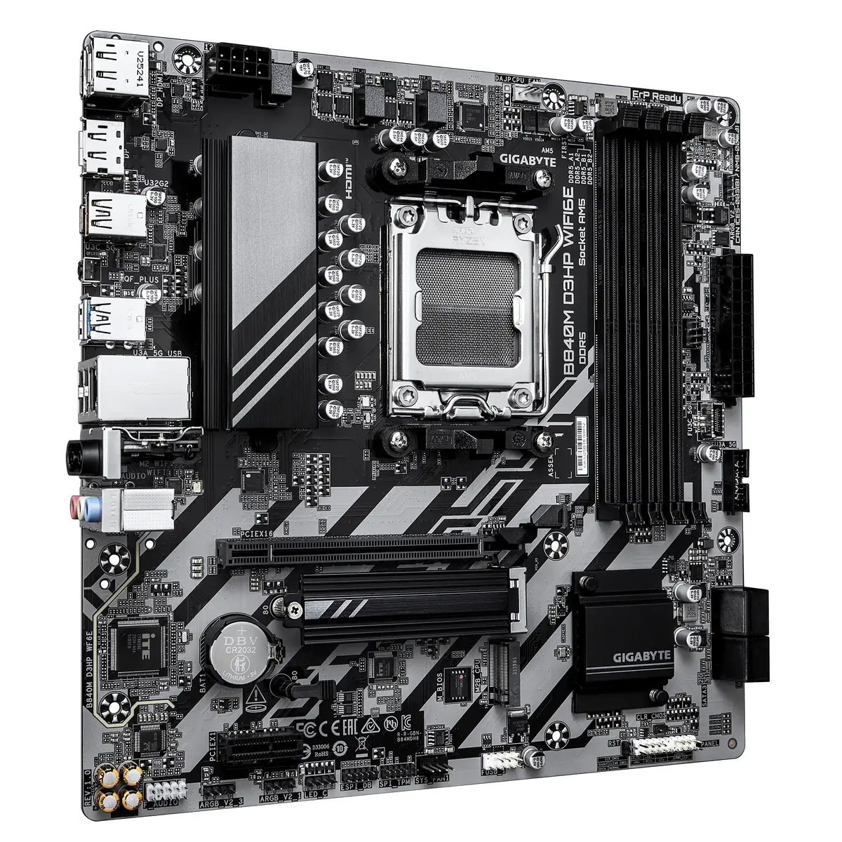 GIGABYTE B840M D3HP WIFI6E Micro ATX материнская плата Photo 3