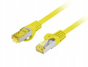 Patchcord LANBERG kategorija 6A S/FTP LSZH CU 10 m dzeltena — Fluke Passed