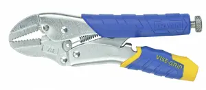 Locking pliers Irwin T05T, 250 mm length, 48 mm jaw, blue/yellow handles
