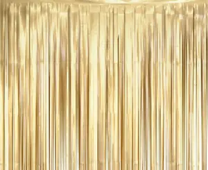 Curtain panel GoDan Kurtyna matowa jasnozłota 100x200 cm
