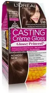 Hair Color Cream L’Oreal Paris Casting Creme Gloss 518 Nutty Mochaccino, 1 pack