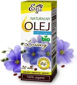 Natural Flaxseed Oil (cold-pressed) 50 ml – Etja Olej Lniany BIO