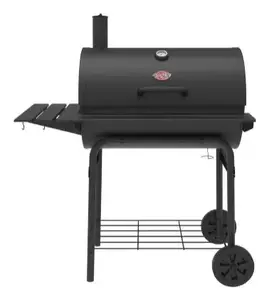 Гриль Char-Griller Pro Deluxe бочковой на древесном угле, чёрный, 1117×787×1270 мм, 2 колеса