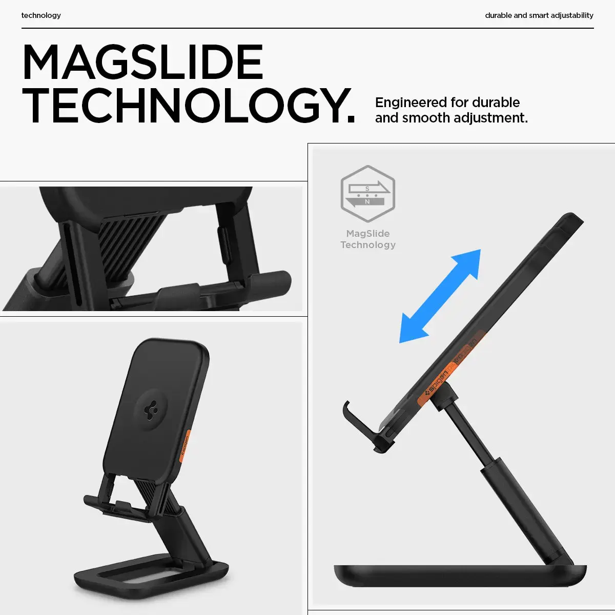 Spigen Universal Stand Black tablet & phone stand Photo 8