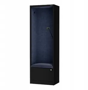 Acoustic Booth Jan Nowak Sally MentalBox 600 mm — black shell, navy blue seat