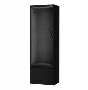 Chair Jan Nowak Sally 600mm frame Black with Dark Grey seat