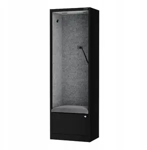 Acoustic booth Jan Nowak SALLY MentalBox 600 mm — black frame, grey seat