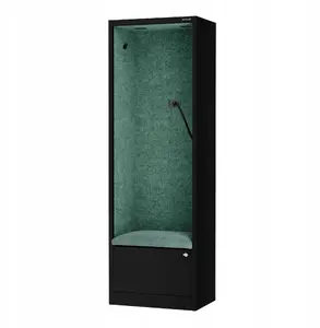 Acoustic Booth Jan Nowak SALLY MentalBox 600 mm — black frame, green seat