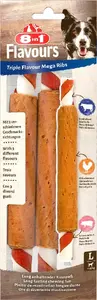 Жевательные лакомства для собак 8in1 Triple Flavour «ребрышки» 140 г