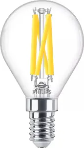 Светодиодная свеча Signify Philips Filament P45 E14 3.4 Вт 470 лм 15000 ч CRI90 тёплое свечение