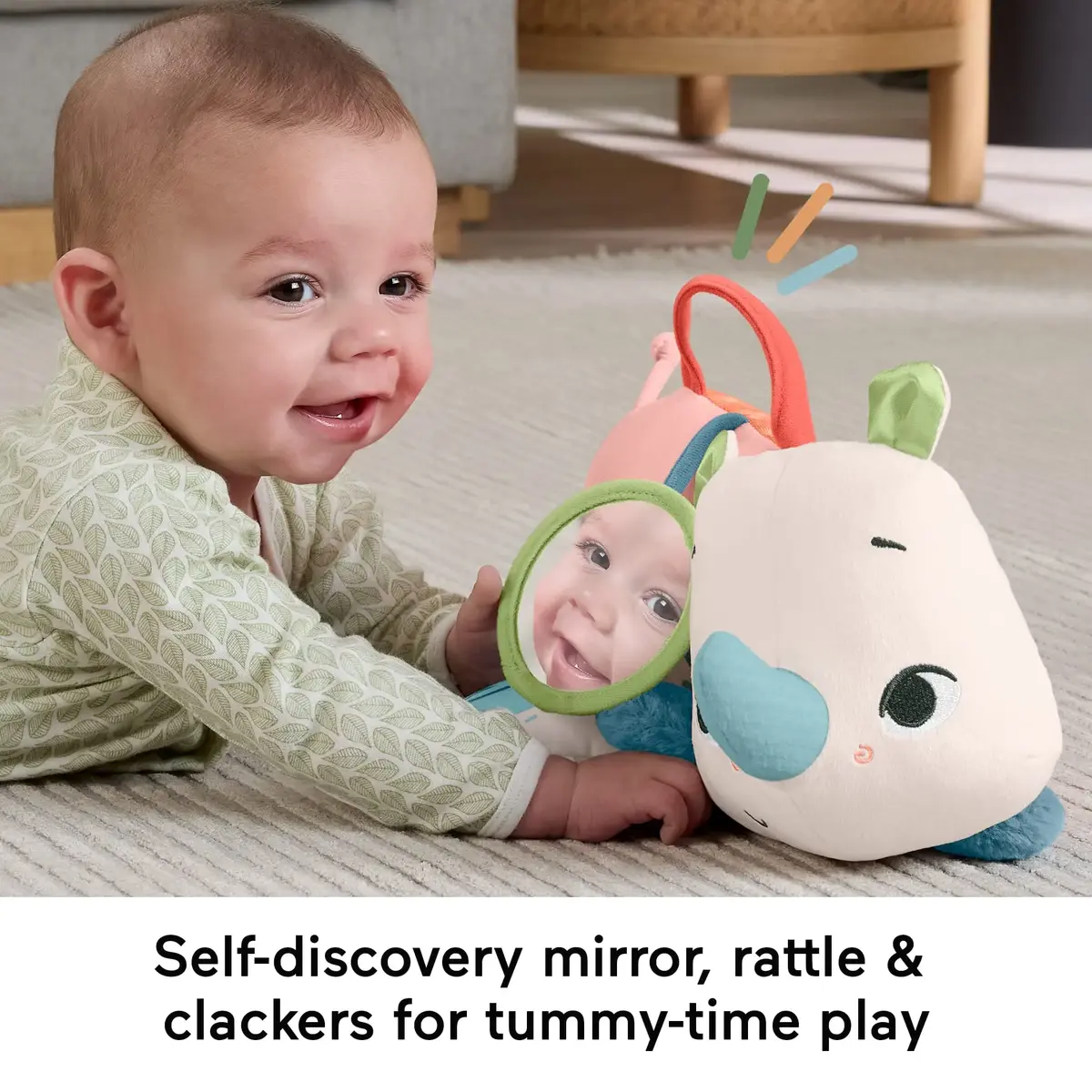 Fisher-Price Roaming Rhino — мягкая игрушка для живота Photo 8