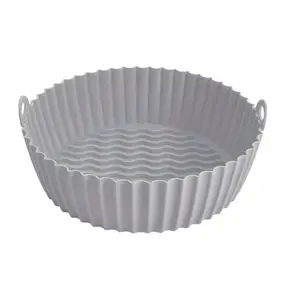Silikona ieliktņš fritierim Colorovo SI 406, apaļš 18 x 6 cm, pelēks