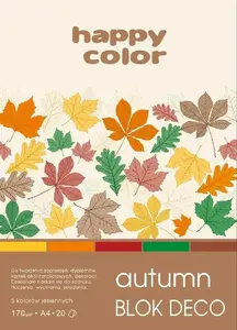 Блокнот бумажный A4 цветной, Happy Color Blok techniczny A4 20k kolorowy
