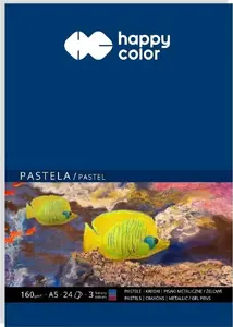 Блок для пастели A5 24 л. 3 цвета 160 г/м² бумага – GDD HAPPY COLOR