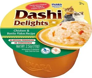 Консерва-лакомство для кошек Inaba Foods Dashi Delights Курица с хлопьями бонито 70 г