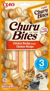 Gardums pieaugušiem kaķiem Inaba Foods CIAO Churu Bites vistas receptūra, 10 g