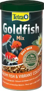 Сухой хлопьевый корм для прудовых рыб Tetra Goldfish Mix 1,4 кг (10 л) — 39% белка, 6% жира