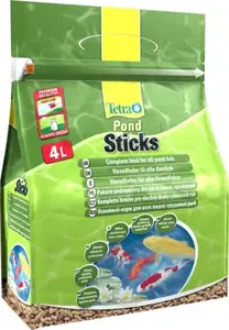 Корм для прудовых рыб Tetra Pond Sticks 4 л – Tetra, плавающие палочки для декоративных рыб, 4 л